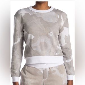 NWOT Alternative Fleece Drop Shoulder Cropped Pullover Sweatshirt